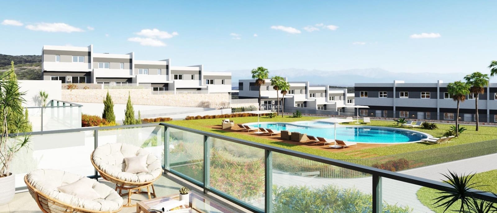 3 soveværelse Byhus til salg i Finestrat med swimmingpool - € 425.000 (Ref: 9432622)