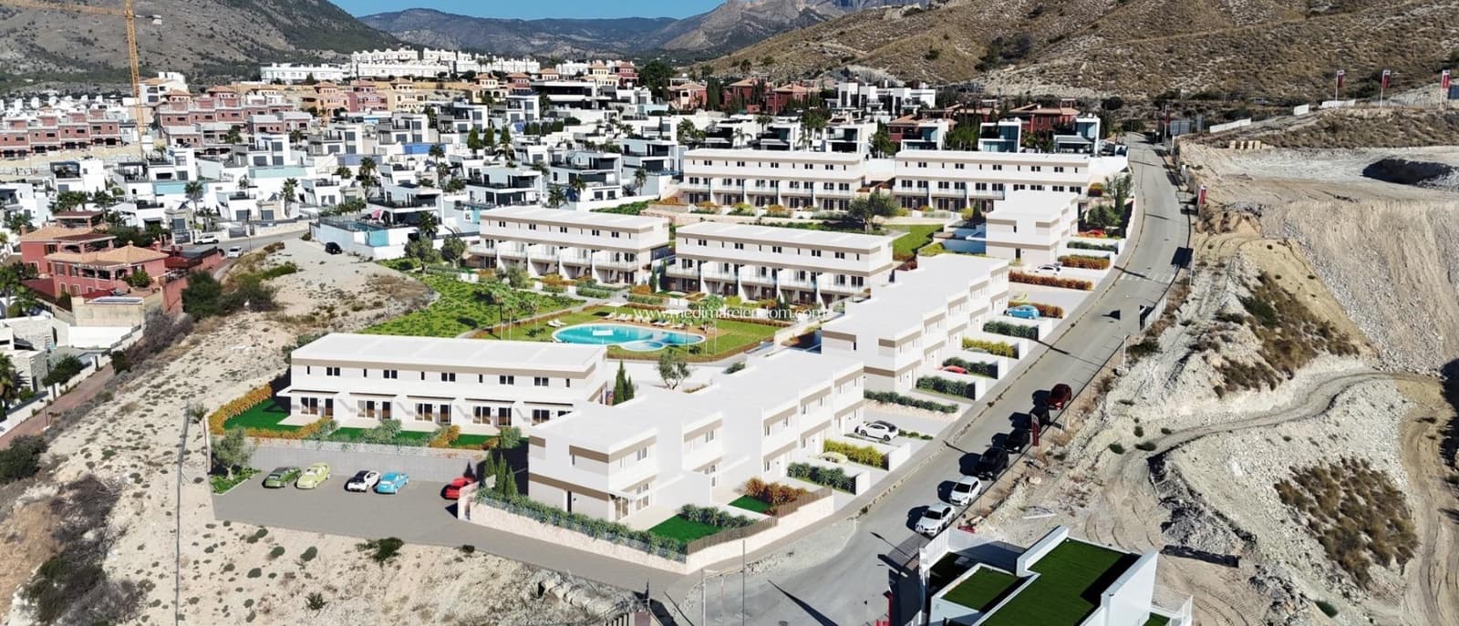 3 soveværelse Byhus til salg i Finestrat med swimmingpool - € 425.000 (Ref: 9432622)