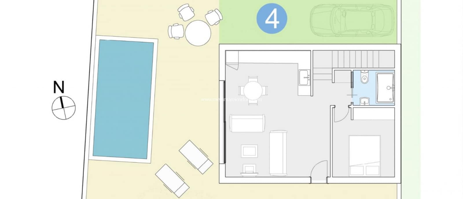 3 slaapkamer Villa te koop in Los Dolses met zwembad - € 449.900 (Ref: 9435068)