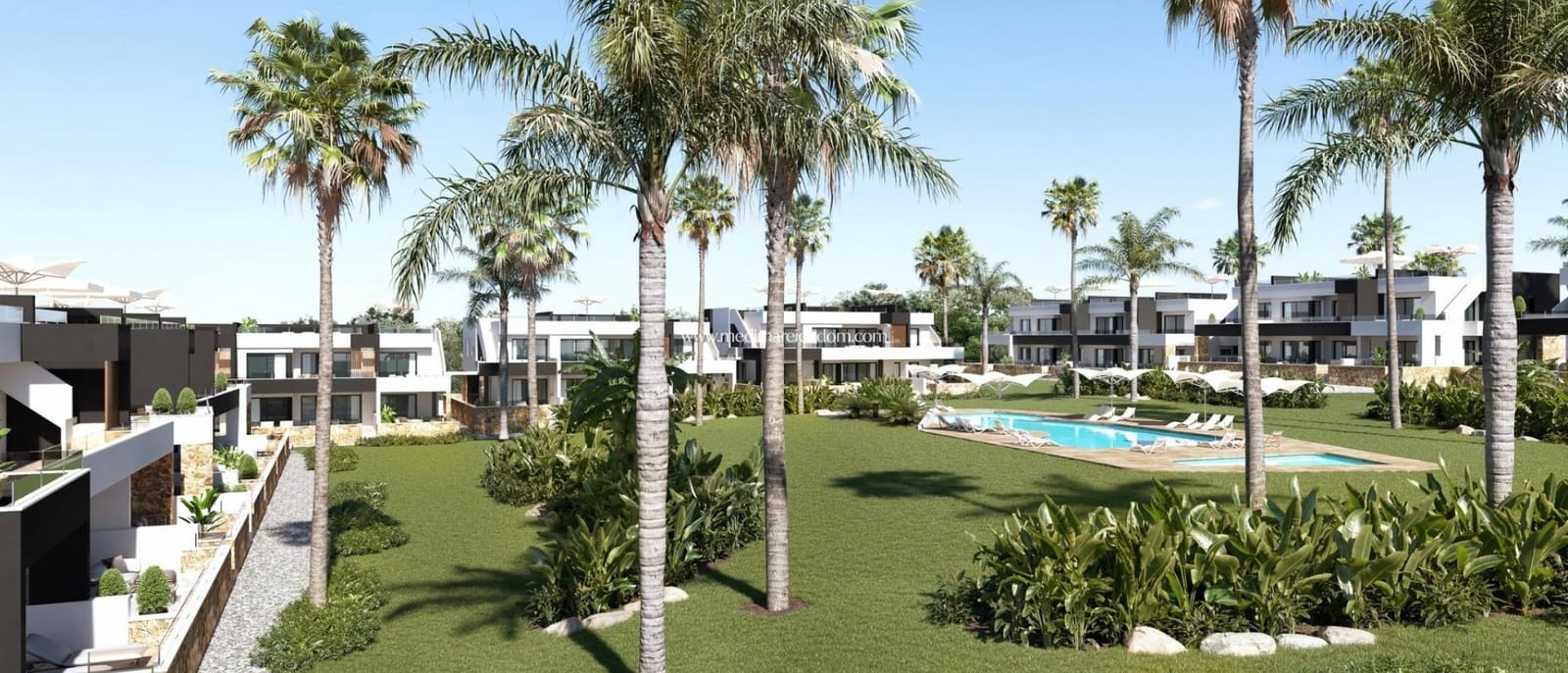 2 Zimmer Bungalow zu verkaufen in Ciudad Quesada mit Pool - 279.000 € (Ref: 9435072)