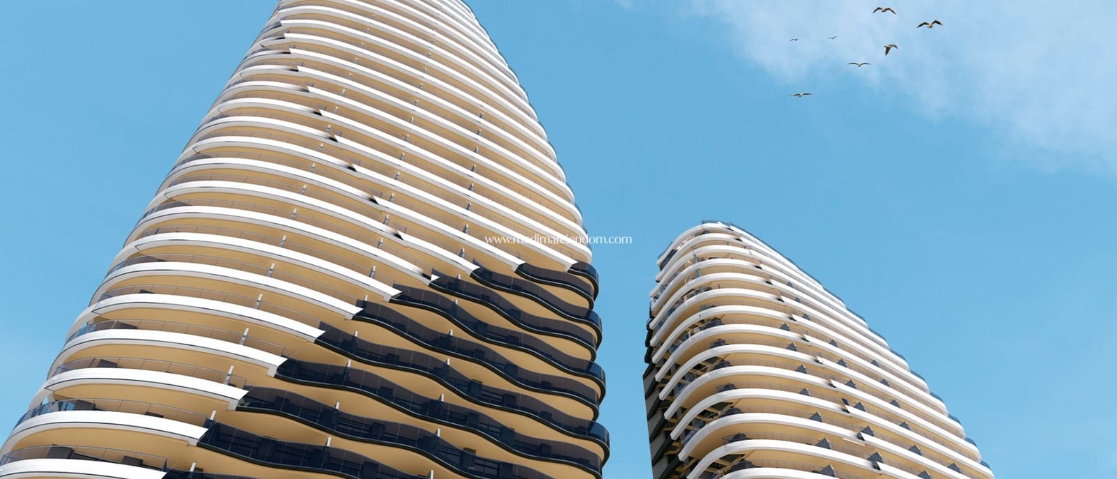 3 makuuhuone Huoneisto myytävänä paikassa Benidorm mukana uima-altaan 
autotalli - 1 983 000 € (Ref: 9438743)