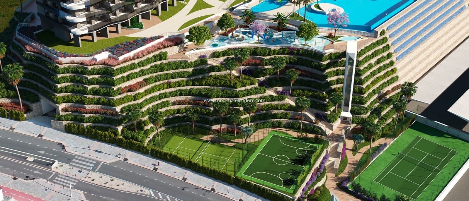 3 makuuhuone Huoneisto myytävänä paikassa Benidorm mukana uima-altaan 
autotalli - 1 983 000 € (Ref: 9438743)