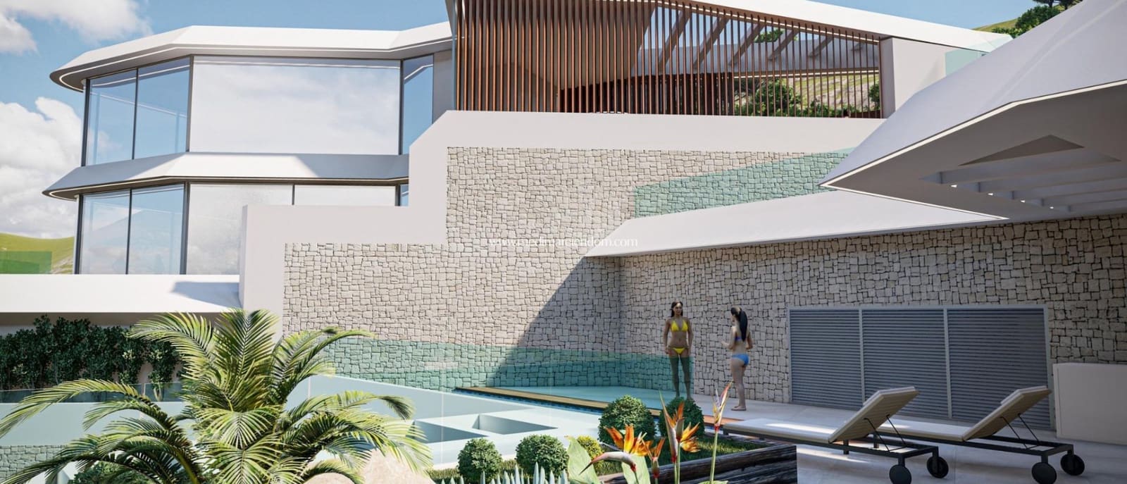 4 soveværelse Penthouse til salg i Calpe / Calp med swimmingpool - € 2.150.000 (Ref: 9438744)