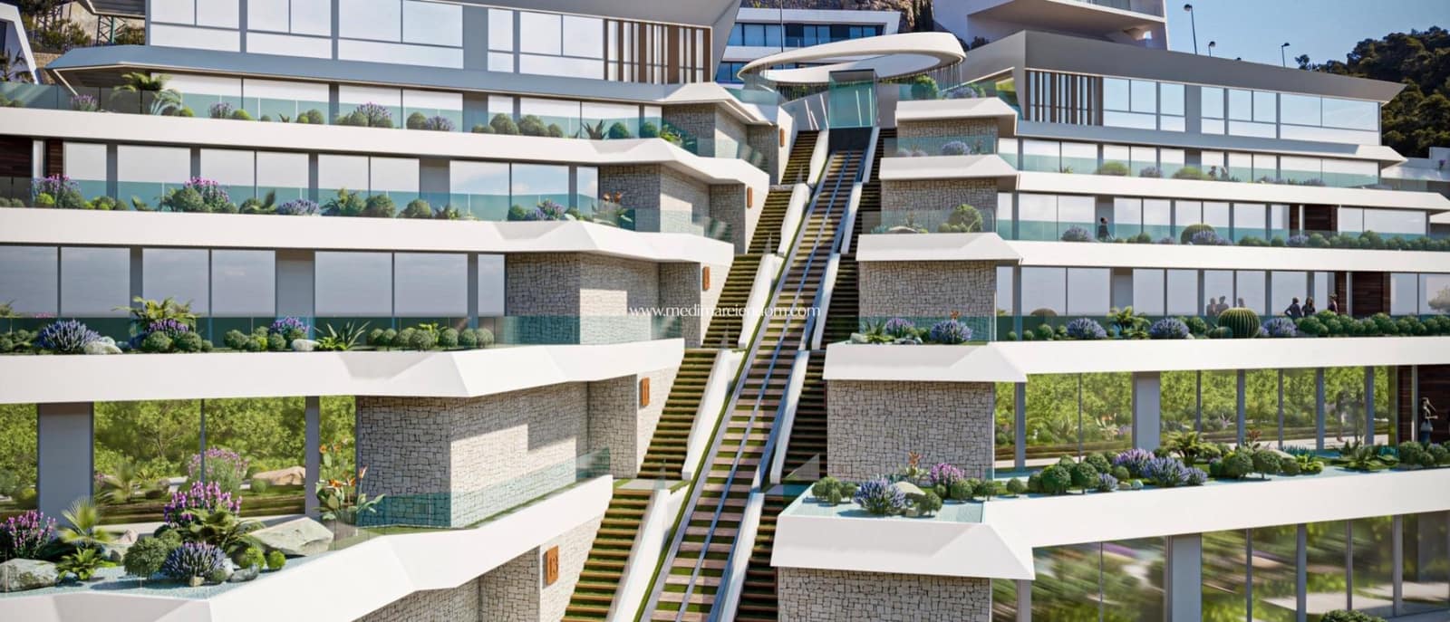 4 soveværelse Penthouse til salg i Calpe / Calp med swimmingpool - € 2.150.000 (Ref: 9438744)