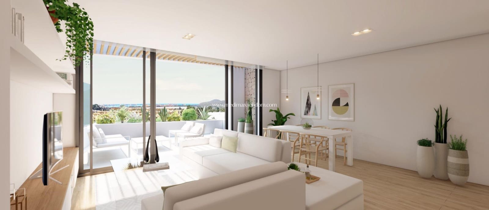 2 soveværelse Penthouse til salg i La Manga Club med swimmingpool - € 580.000 (Ref: 9547155)