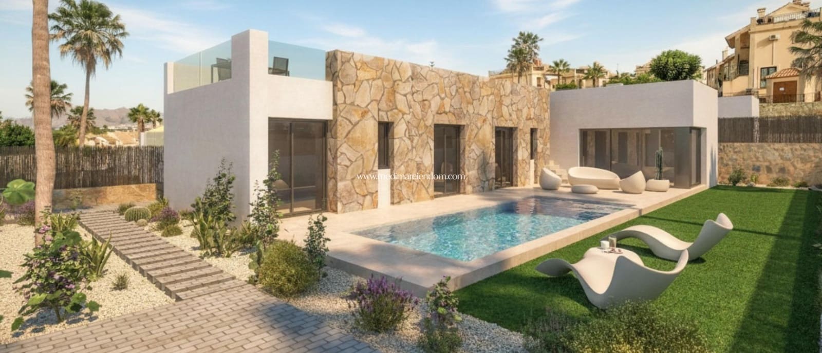 3 soveværelse Villa til salg i Algorfa med swimmingpool - € 579.000 (Ref: 9547156)