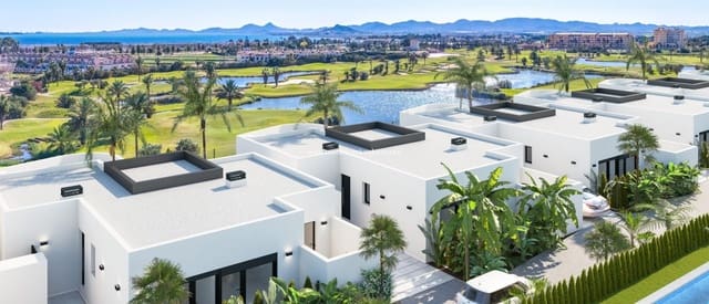 3 chambre Villa/Maison à vendre à Las Lomas de Rame - Bahía Bella, Los Alcázares avec piscine - 550 000 € (Ref: 9547161)