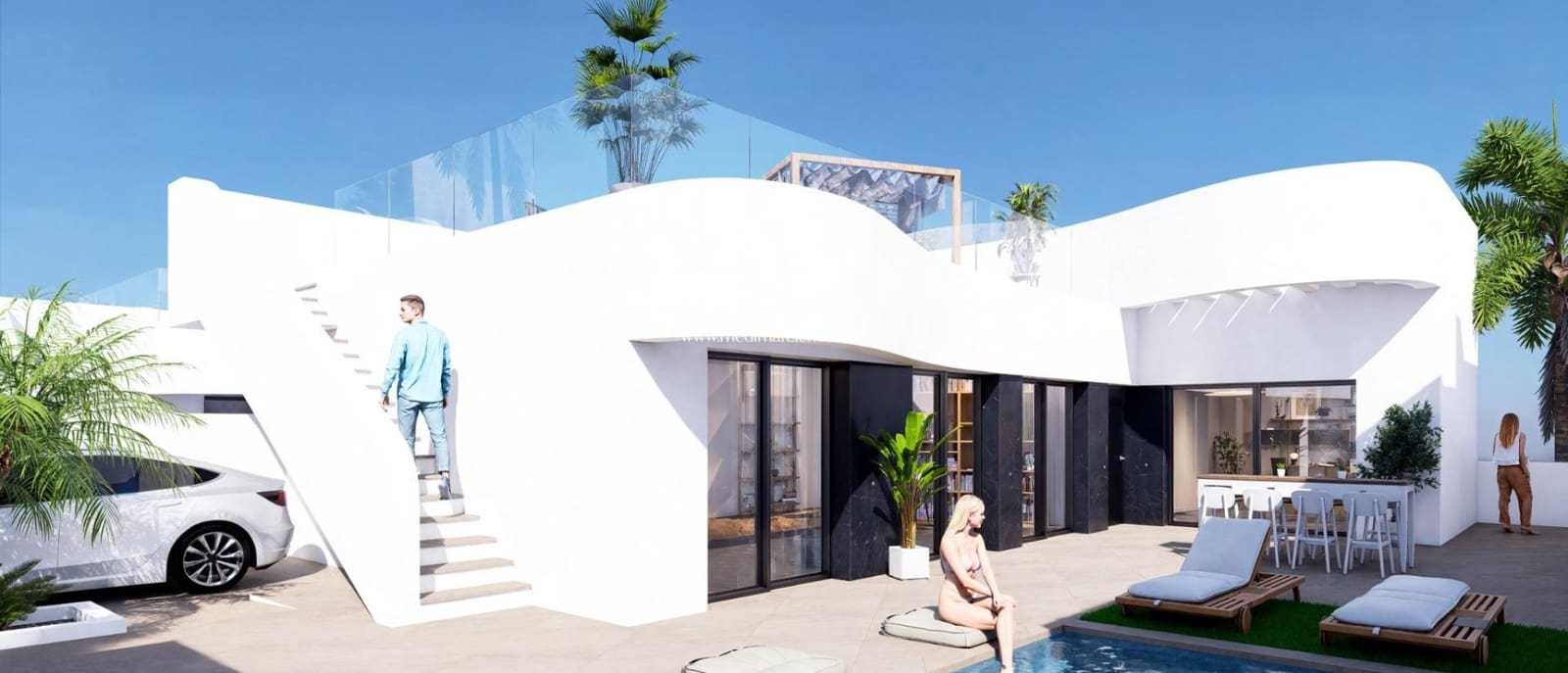 3 soveværelse Villa til salg i Algorfa med swimmingpool - € 400.000 (Ref: 9547288)