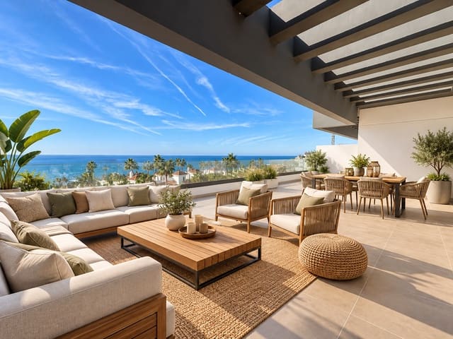 Ático de 3 habitaciones en Mijas Costa, Mijas en venta con piscina garaje - 880.000 € (Ref: 10109637)
