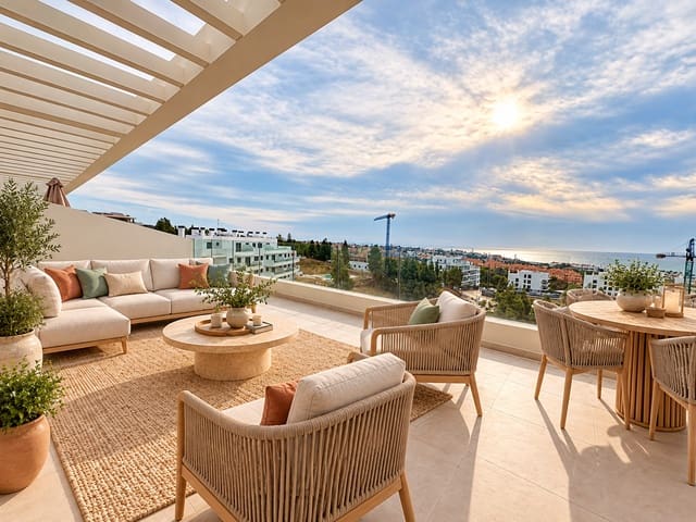 3 slaapkamer Penthouse te koop in El Chaparral, Mijas met zwembad garage - € 890.000 (Ref: 10147049)