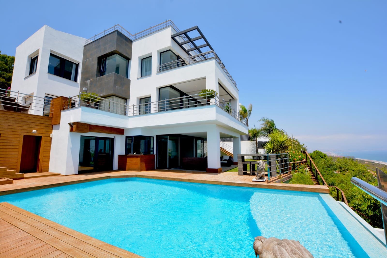 5 sypialnia Willa na sprzedaż w Manilva z basenem garażem - 3 295 000 € (Ref: 7374129)