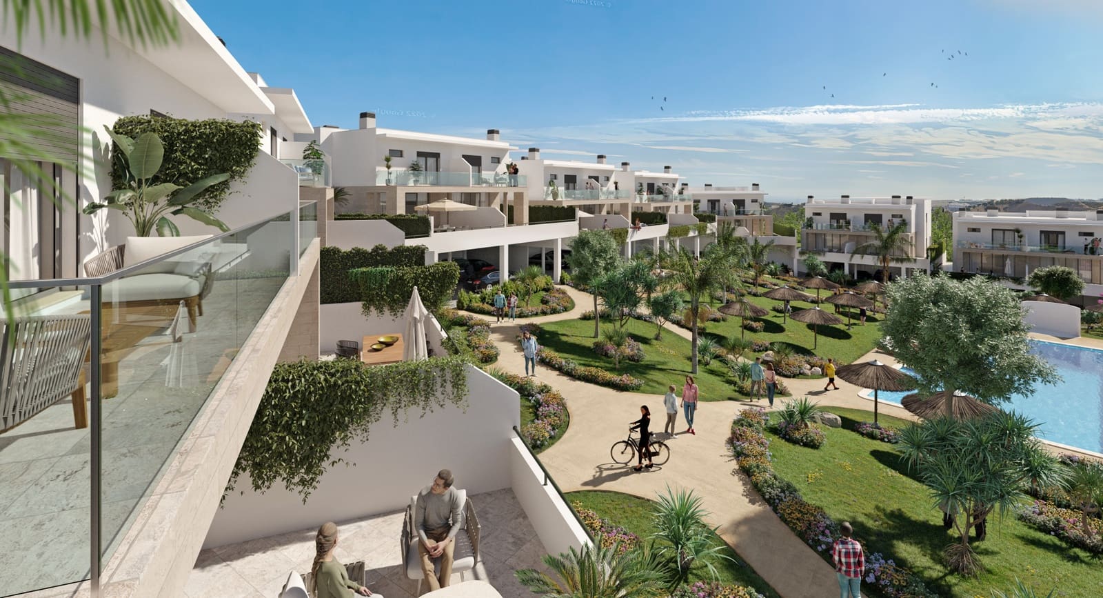 3 camera da letto Villetta Bifamiliare in vendita in La Cala de Mijas con piscina garage - 550.000 € (Rif: 8403717)