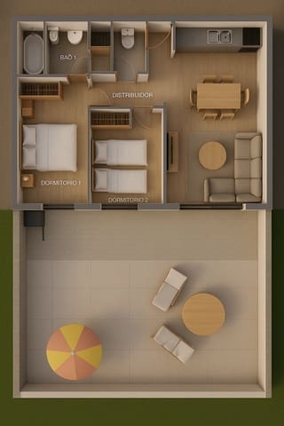 2 soveværelse Lejlighed til salg i Cala Gracio, Sant Antoni de Portmany med swimmingpool - € 500.000 (Ref: 9236922)