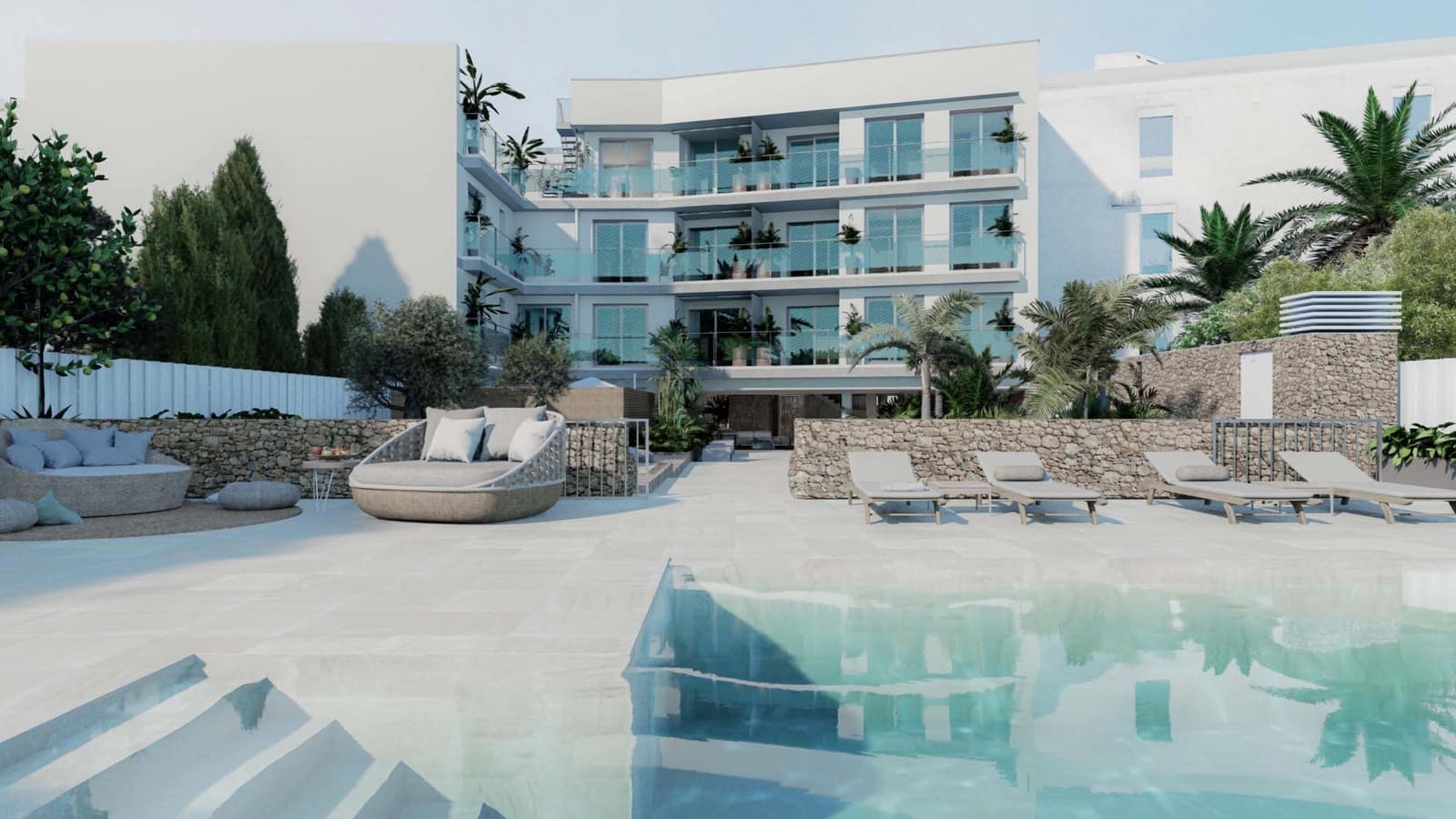 2 makuuhuone Huoneisto myytävänä paikassa Santa Eulalia / Santa Eularia mukana uima-altaan 
autotalli - 675 000 € (Ref: 9615566)