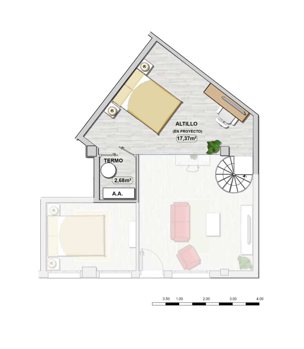 2 Zimmer Apartment zu verkaufen in Malaga Stadt - 265.000 € (Ref: 9983073)