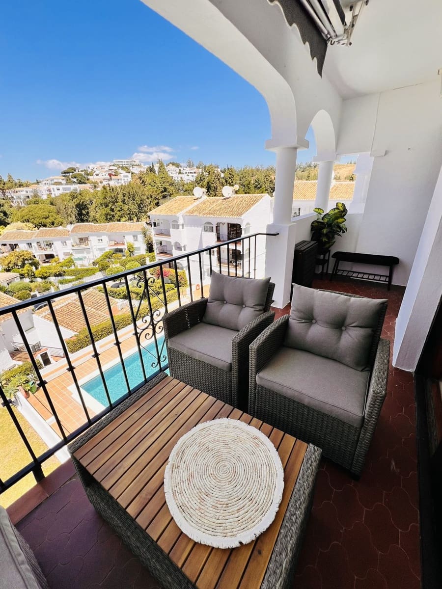 2 soveværelse Penthouse til leje i Mijas med swimmingpool - € 1.650 (Ref: 10165487)