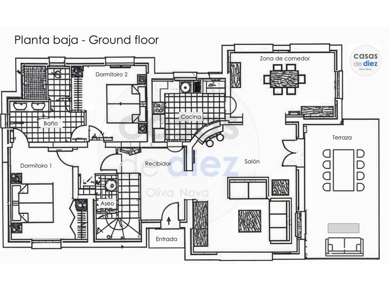 3 soverom Villa til salgs i Oliva Nova med svømmebasseng - € 950 000 (Ref: 9425874)