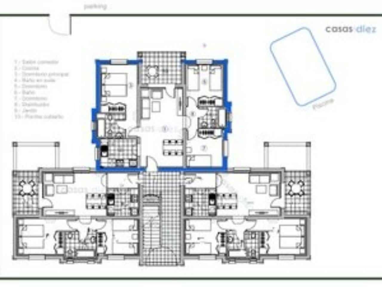 3 sypialnia Mieszkanie na sprzedaż w Oliva Nova z basenem garażem - 420 000 € (Ref: 9955644)