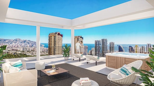3 soveværelse Lejlighed til salg i Via Parque, Benidorm med swimmingpool garage - € 601.000 (Ref: 10054847)