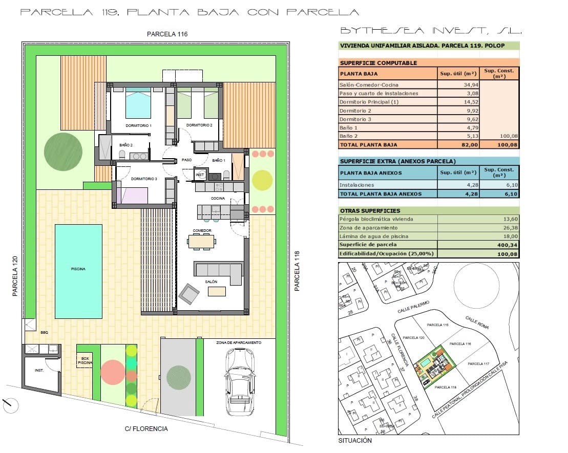 3 Zimmer Villa zu verkaufen in Polop mit Pool Garage - 549.000 € (Ref: 10080563)