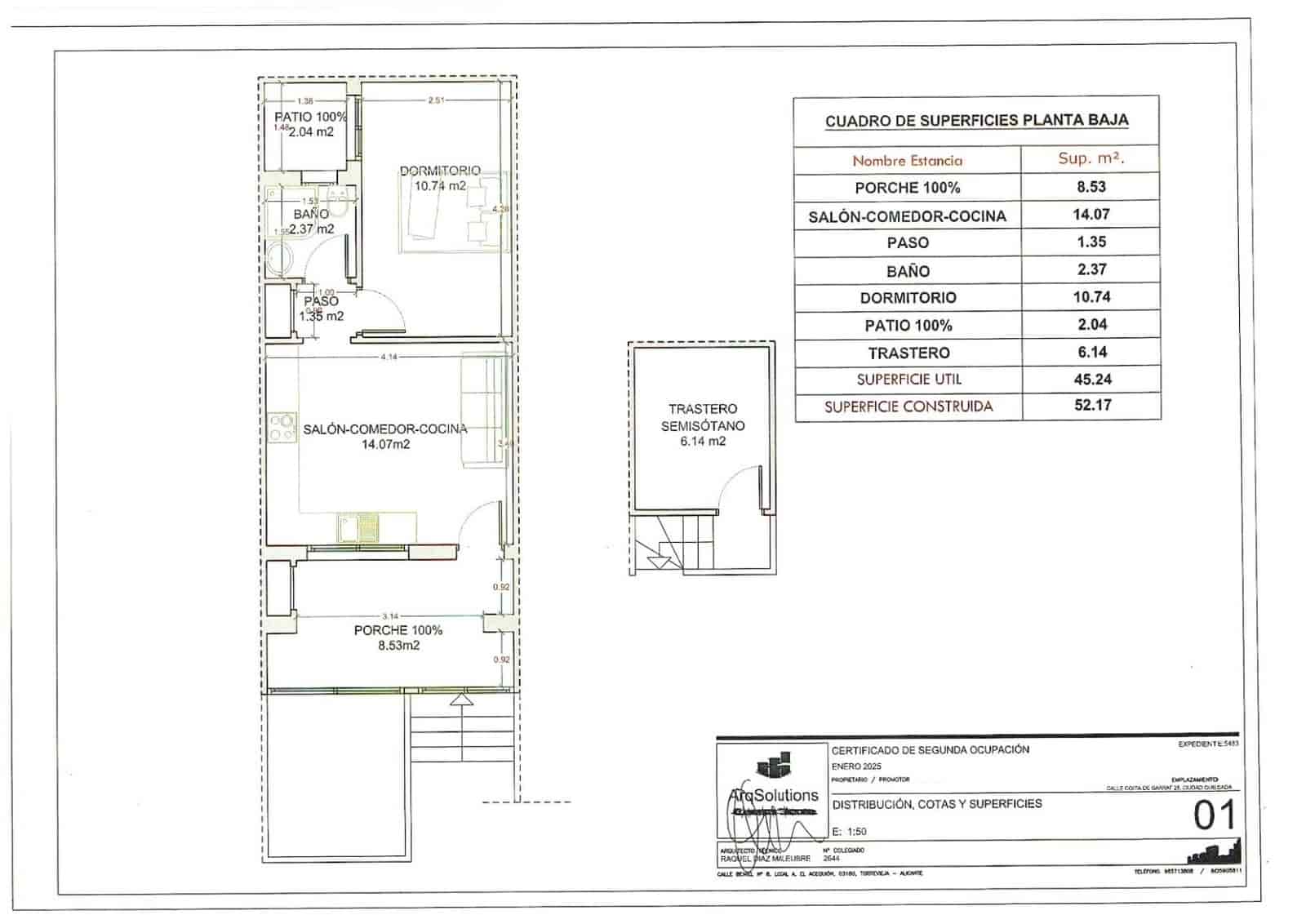 1 soverom Bungalow til salgs i Ciudad Quesada - € 172 000 (Ref: 10095561)