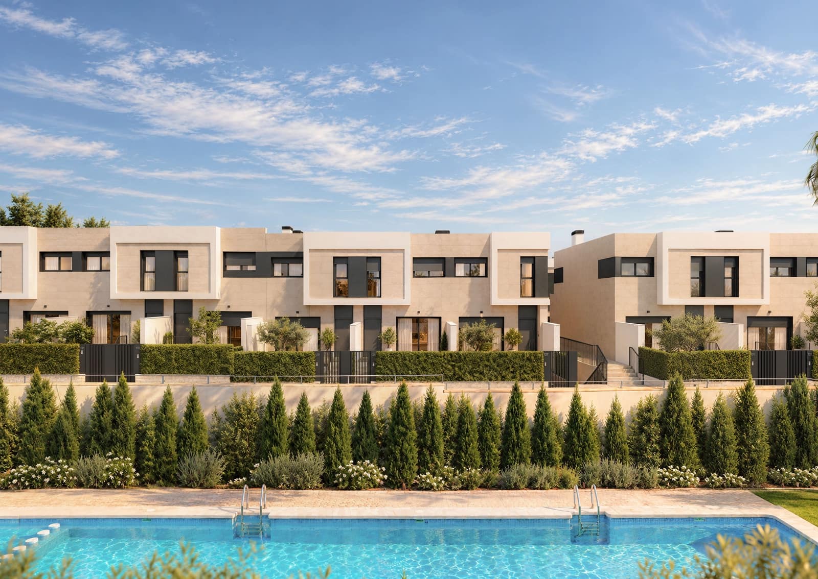 3 soveværelse Rækkehus til salg i Muchamiel / Mutxamel med swimmingpool garage - € 440.000 (Ref: 10164725)