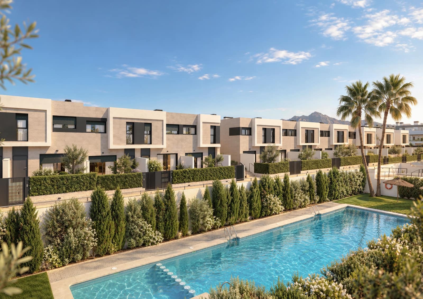 3 soveværelse Rækkehus til salg i Muchamiel / Mutxamel med swimmingpool garage - € 440.000 (Ref: 10164725)