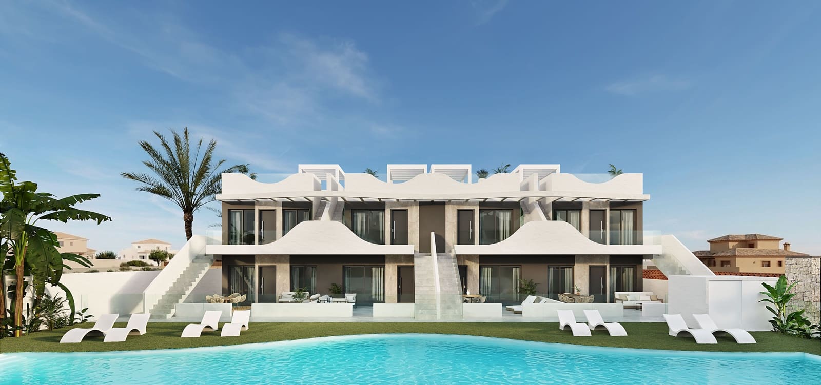 2 Zimmer Bungalow zu verkaufen in Pilar de la Horadada mit Pool Garage - 290.000 € (Ref: 10176374)