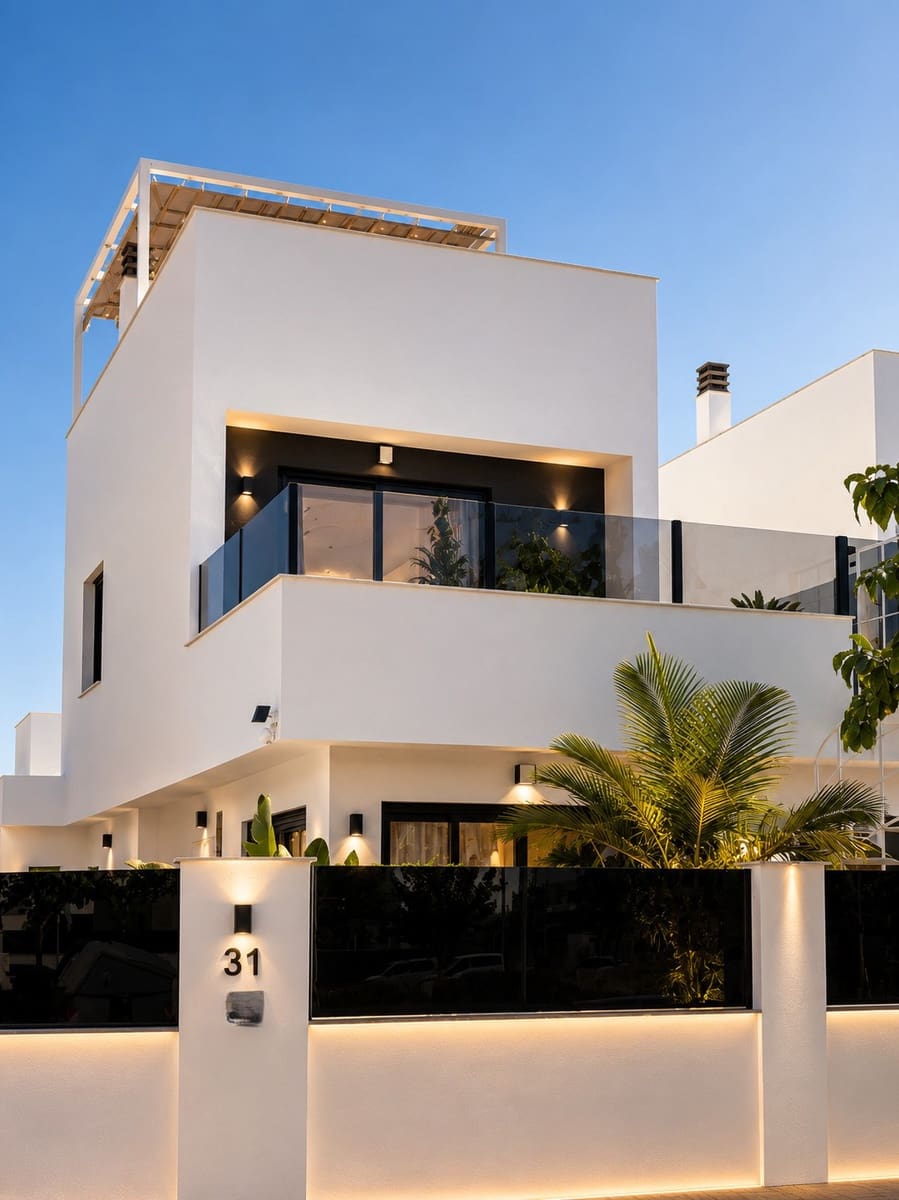 2 soveværelse Rækkehus til salg i San Pedro del Pinatar med swimmingpool garage - € 485.000 (Ref: 10186520)