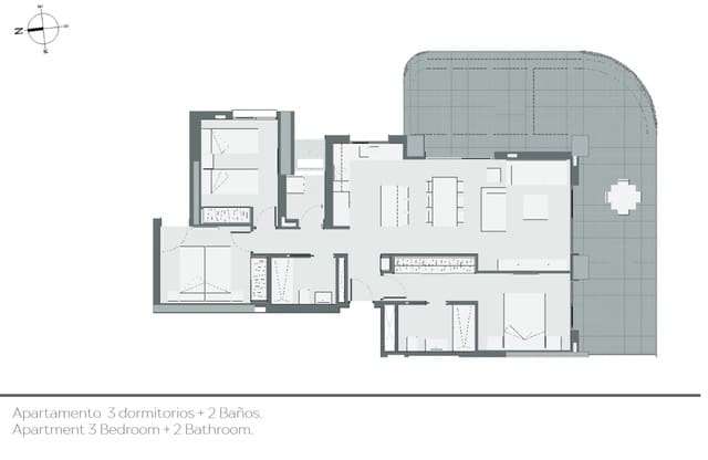 2 chambre Appartement à vendre à Benidorm avec piscine - 411 000 € (Ref: 8384178)