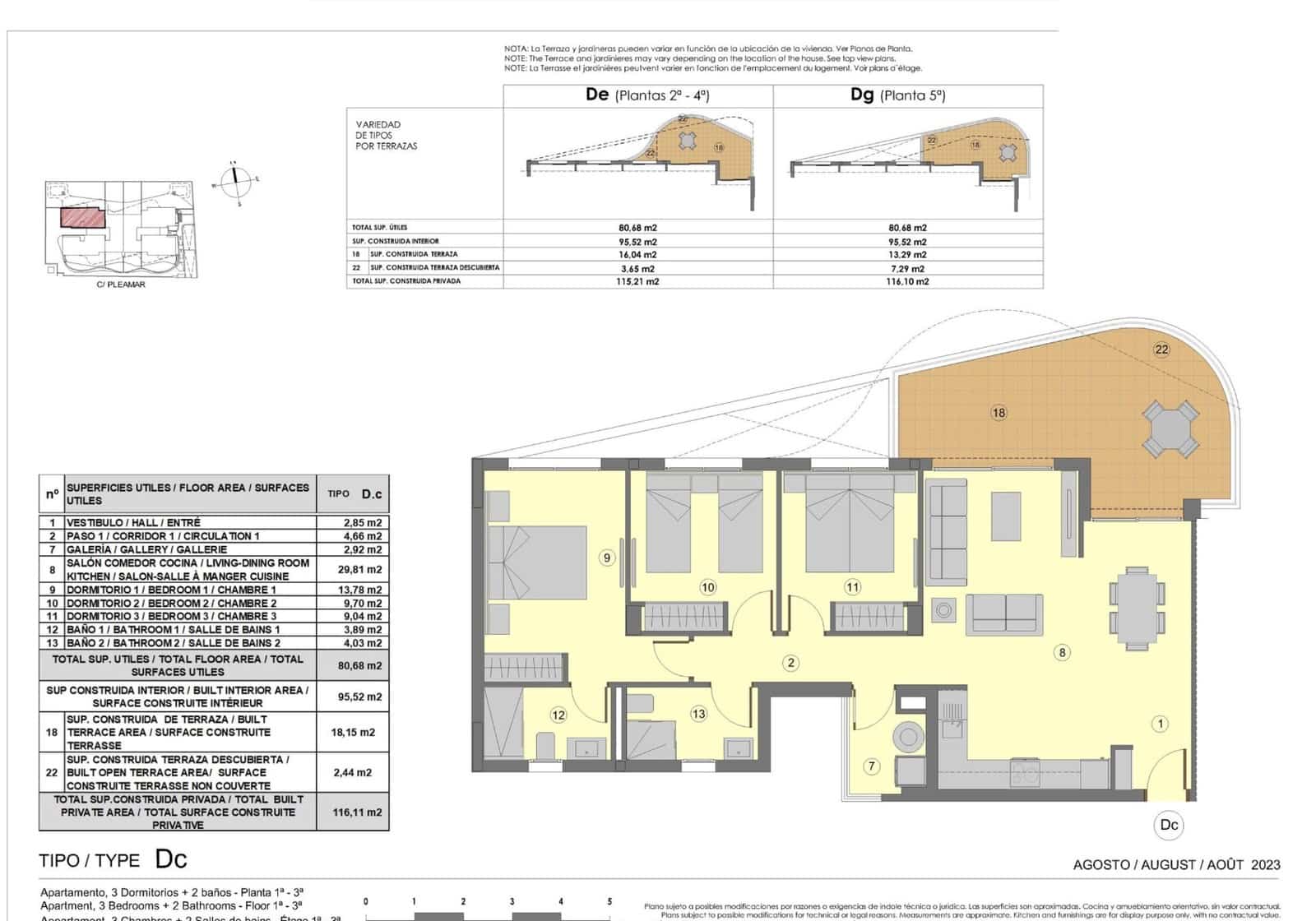 Apartamento Playa de 3 habitaciones en Orihuela Costa en venta con piscina garaje - 478.000 € (Ref: 8460602)