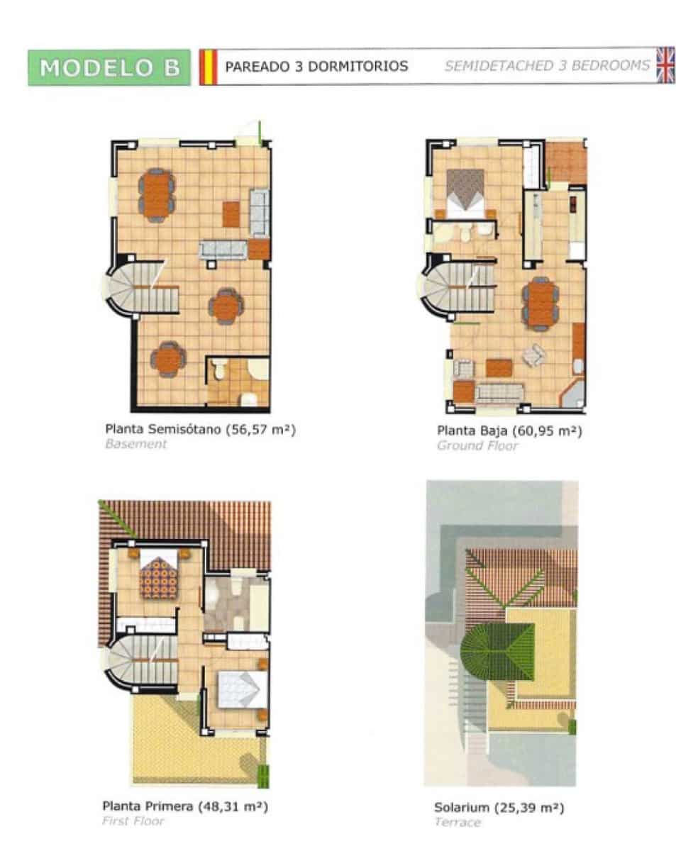 Casa de 3 habitaciones en Ciudad Quesada en venta con piscina - 265.000 € (Ref: 8637194)