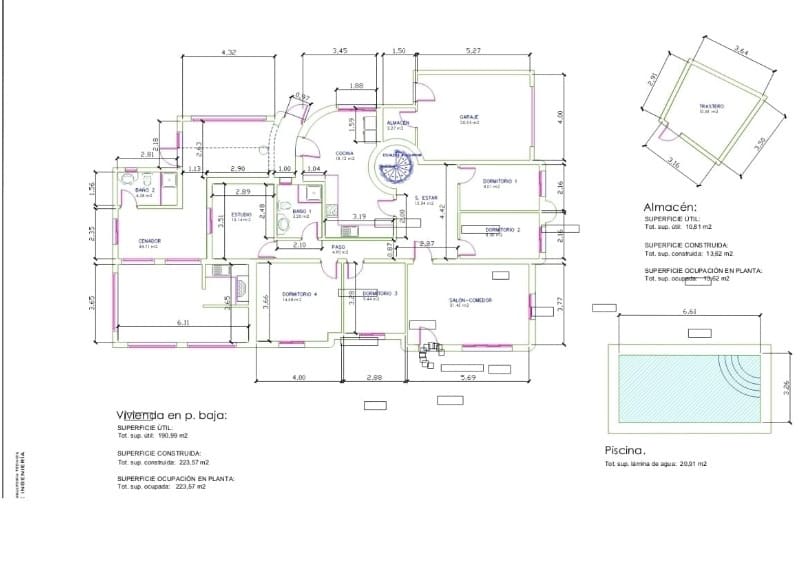 6 bedroom Villa for sale in Ciudad Quesada with pool - € 465,000 (Ref: 9203211)