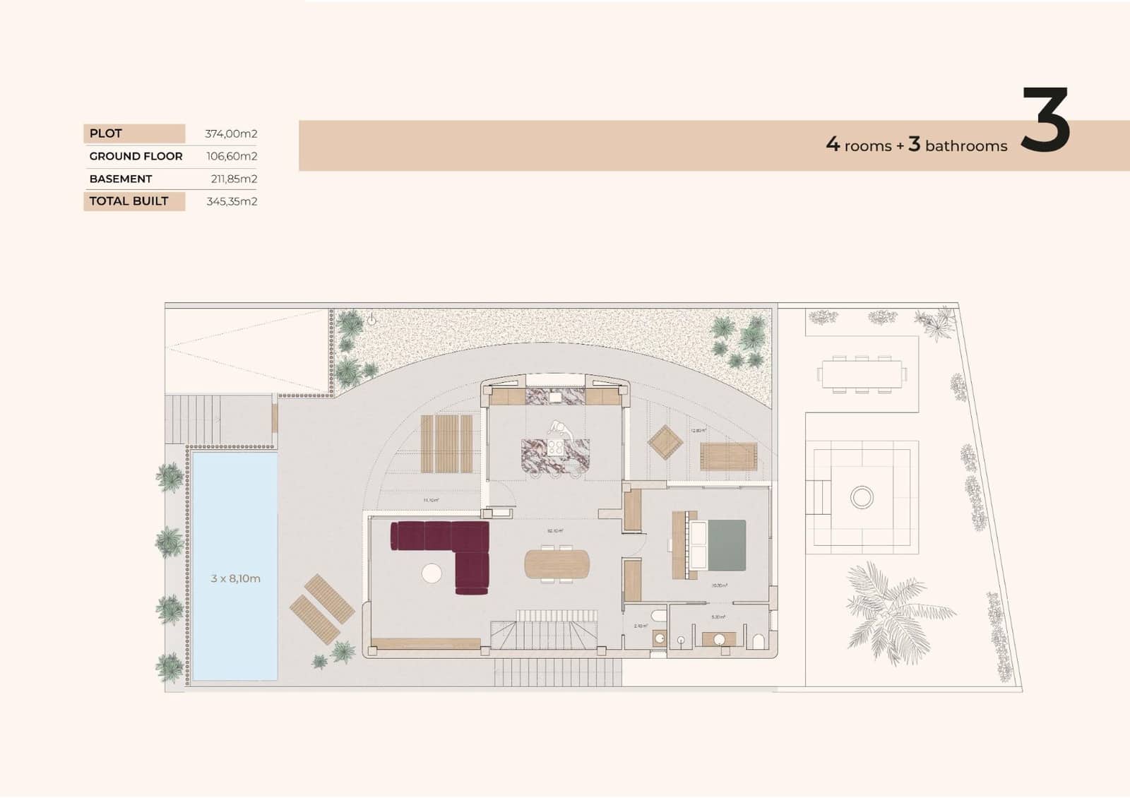 4 Zimmer Villa zu verkaufen in Algorfa mit Pool - 815.000 € (Ref: 9463596)