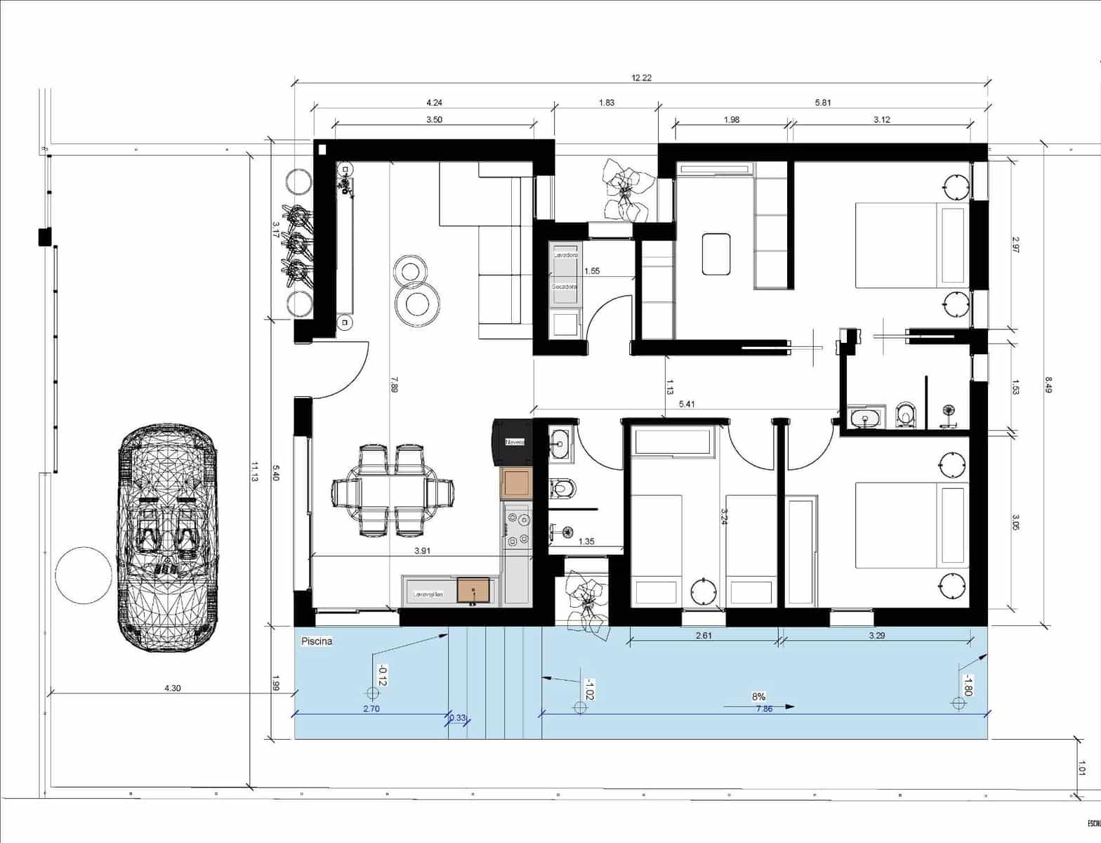 3 Zimmer Villa zu verkaufen in Benijofar mit Garage - 399.900 € (Ref: 9463667)