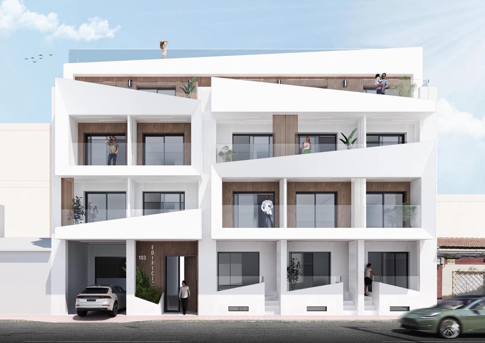 1 makuuhuone Kattohuoneisto myytävänä paikassa Torrevieja mukana uima-altaan - 269 000 € (Ref: 9463671)