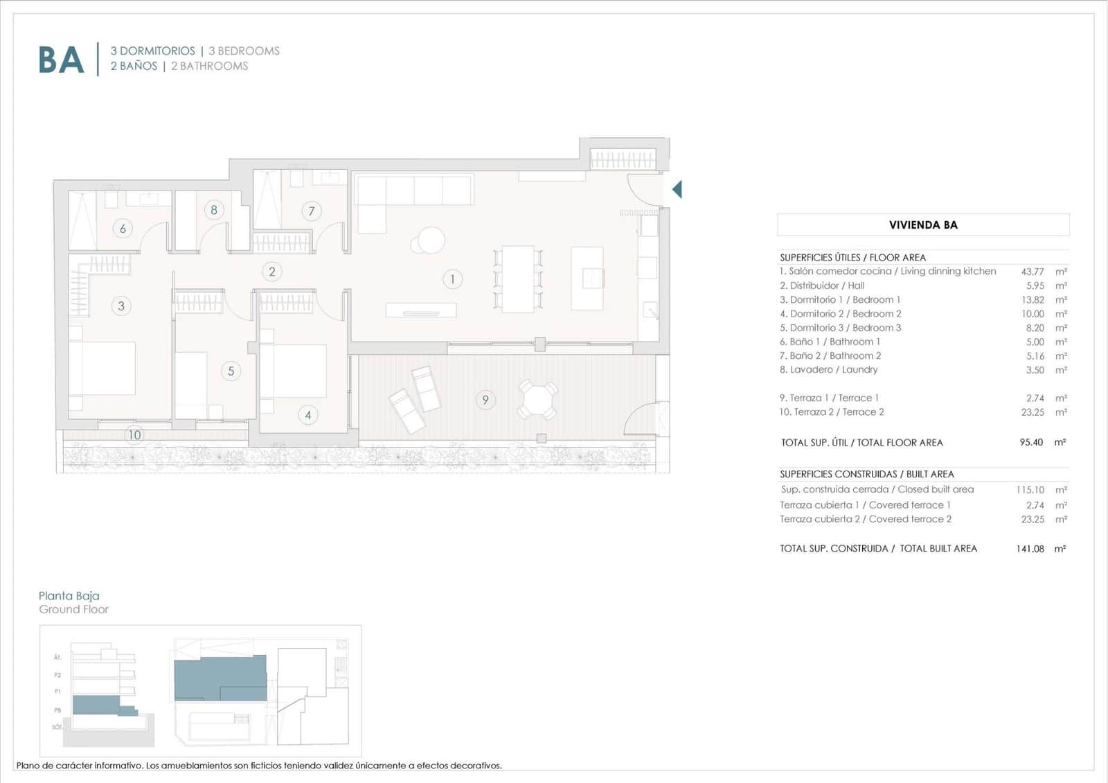 3 quarto Apartamento para venda em Benijofar com piscina garagem - 350 000 € (Ref: 9464583)