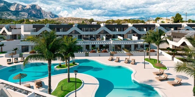 2 chambre Appartement à vendre à Escandinavia - Cautivador, Alfaz del Pi / L'Alfàs del Pi avec piscine - 320 000 € (Ref: 9512410)