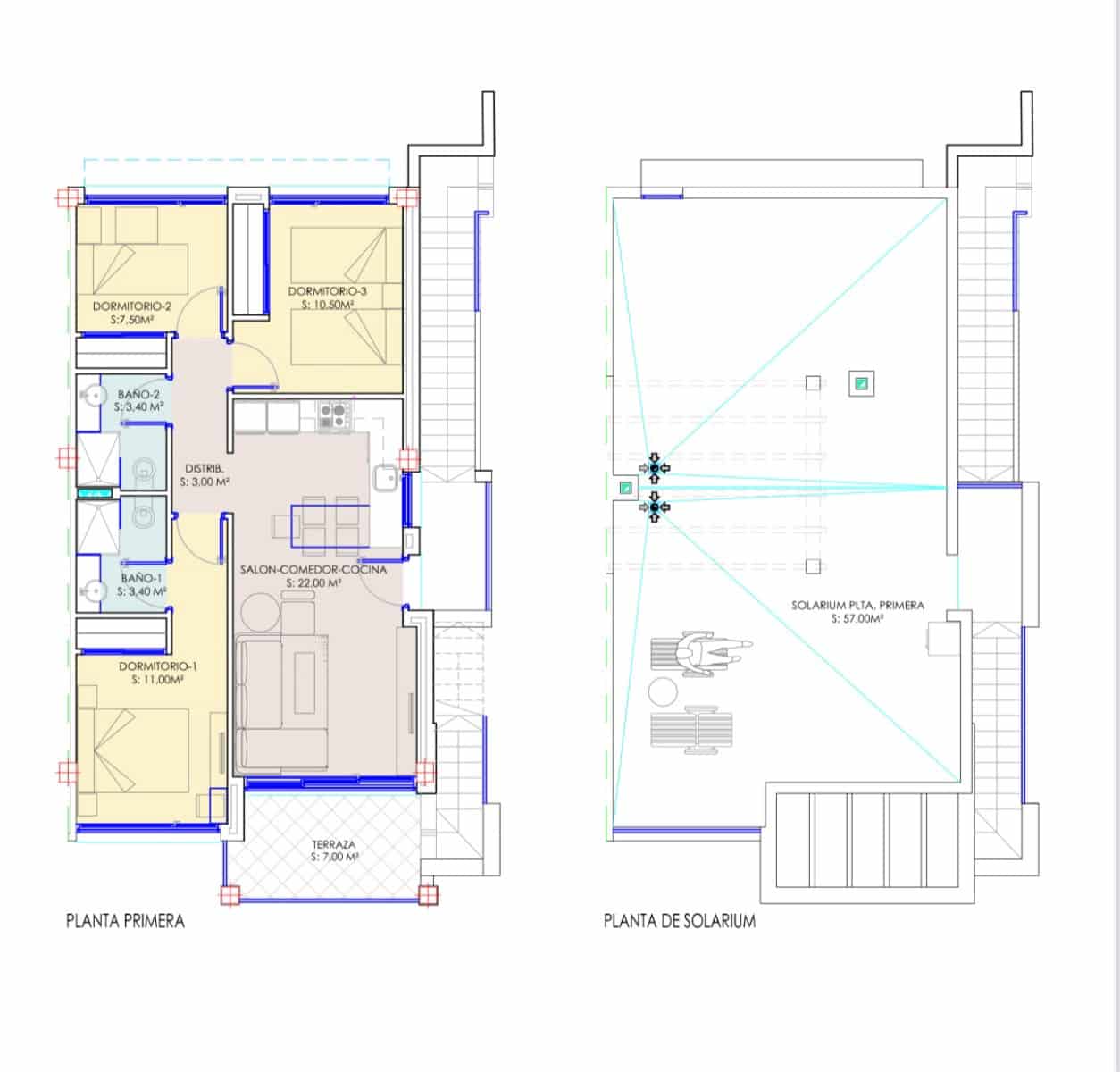 3 slaapkamer Penthouse te koop in Los Balcones met zwembad garage - € 359.000 (Ref: 9598787)