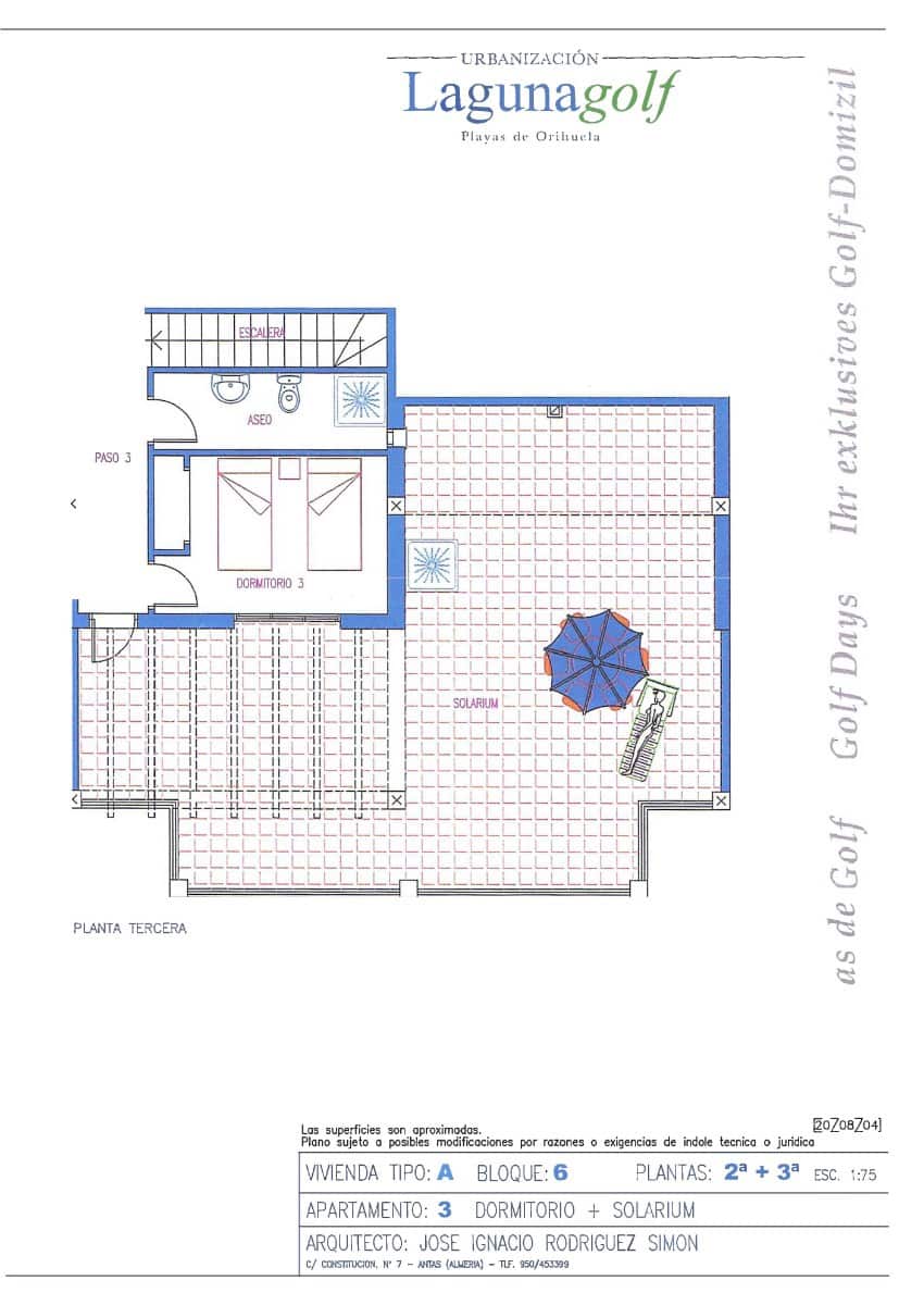 3 Zimmer Penthouse zu verkaufen in Playa Flamenca mit Pool Garage - 379.000 € (Ref: 9651360)