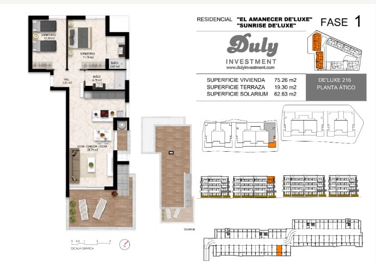 2 camera da letto Attico in vendita in Playa Flamenca con piscina garage - 595.000 € (Rif: 9821221)