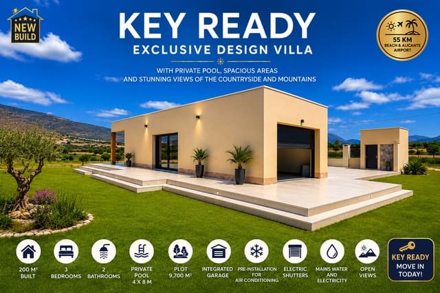 3 bedroom Villa for sale in Macisvenda, Abanilla with pool - € 441,000 (Ref: 9894954)