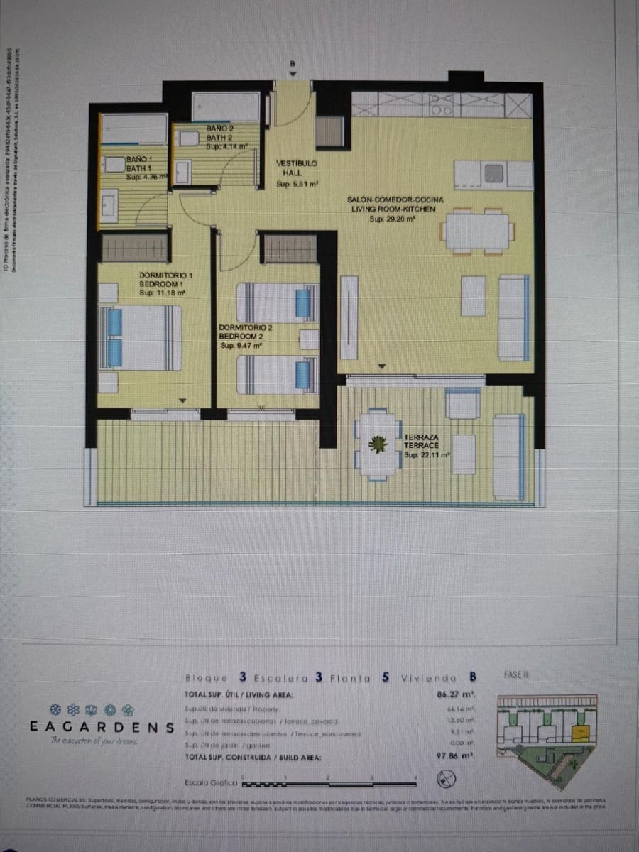 2 bedroom Apartment for sale in Dehesa de Campoamor with pool - € 350,000 (Ref: 9860458)
