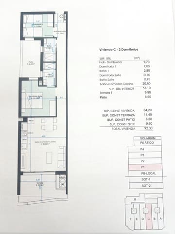 2 camera da letto Appartamento in vendita in Centro, Torrevieja con piscina garage - 369.000 € (Rif: 9860477)