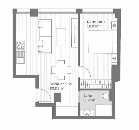 1 bedroom Apartment for sale in Malaga city - € 240,000 (Ref: 9391161)