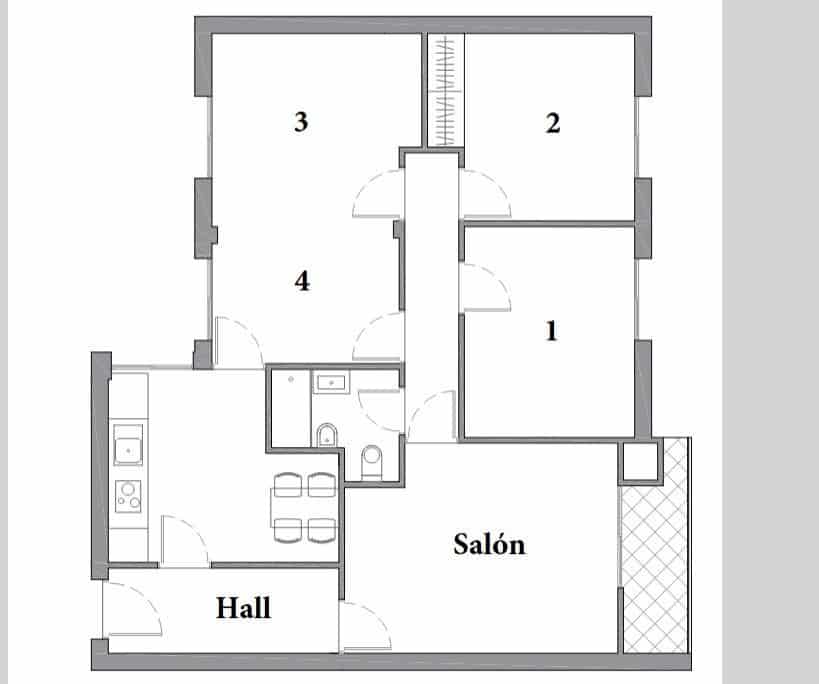 Piso de 4 habitaciones en Málaga ciudad en venta - 295.000 € (Ref: 9729322)