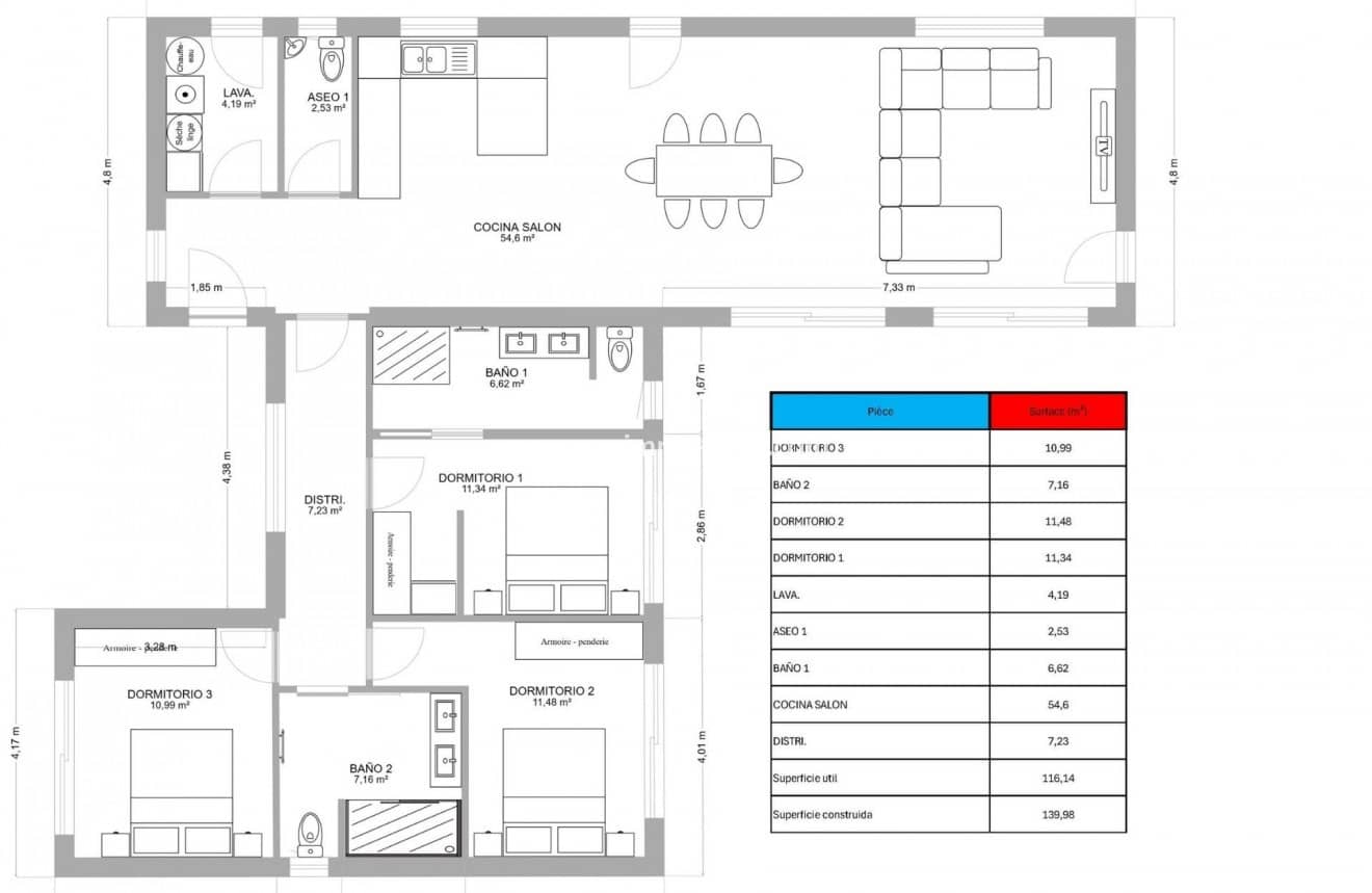 3 camera da letto Villa in vendita in Pinoso con piscina - 434.950 € (Rif: 10018631)