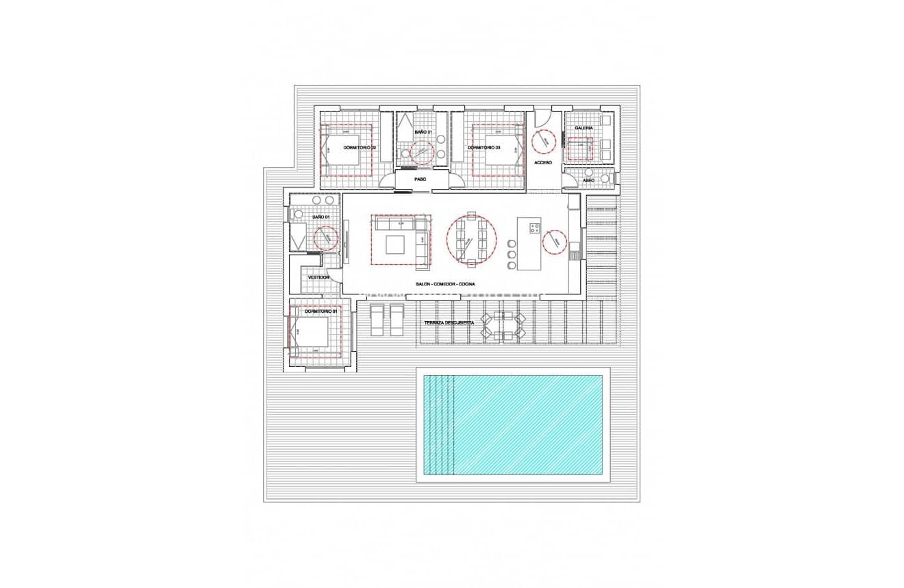 3 makuuhuone Huvila myytävänä paikassa Pinoso mukana uima-altaan - 365 000 € (Ref: 10018727)