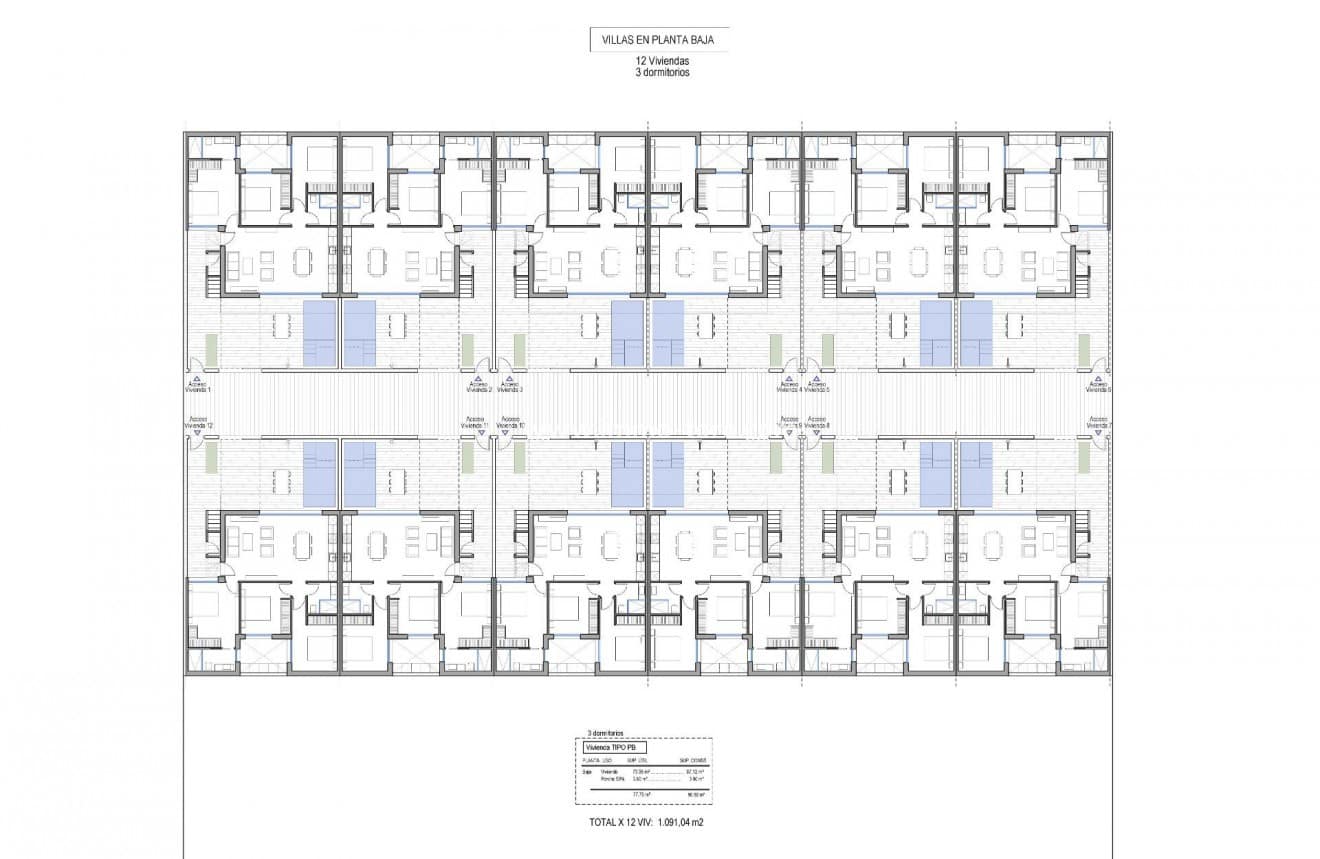 3 soverom Kjedet enebolig til salgs i Condado de Alhama med svømmebasseng - € 325 000 (Ref: 10023034)