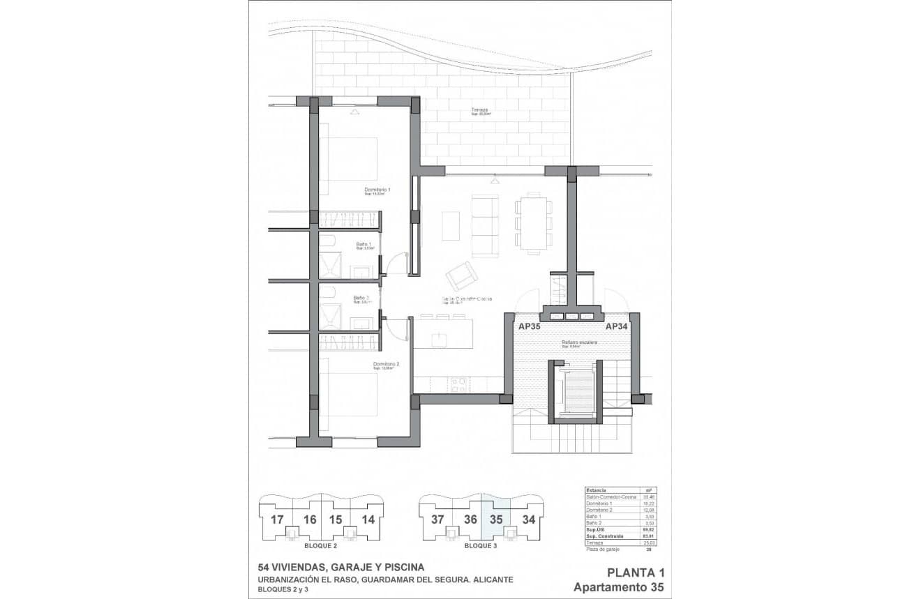 2 sovrum Lägenhet till salu i El Raso med pool - 296 900 € (Ref: 10029794)